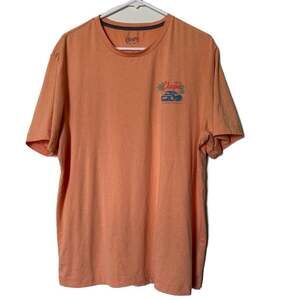 Caribbean T Shirt Mens Size XL Palm Isle Inn Relax in Style Salmon Color